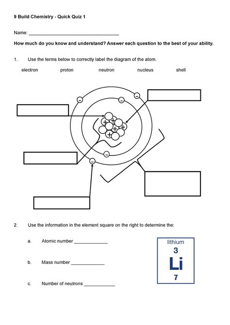 4.10 unit test atoms|Atomic structure (practice) .